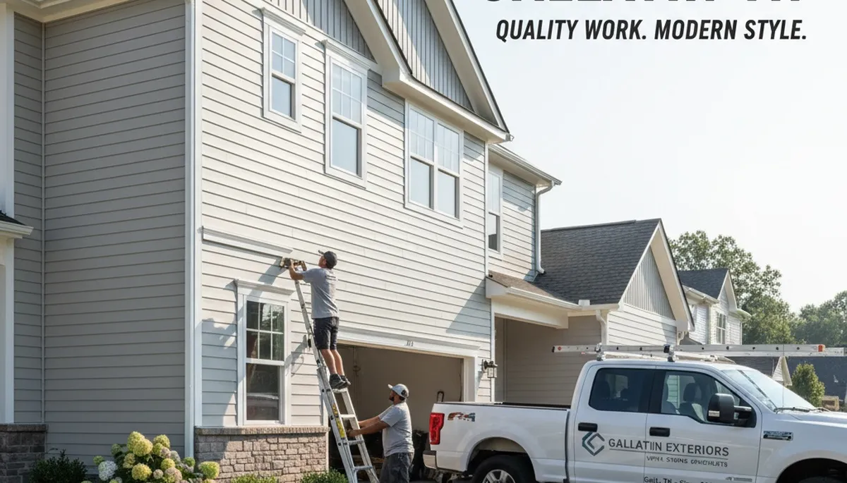 Professional vinyl siding installation on home exterior in Nashville, TN