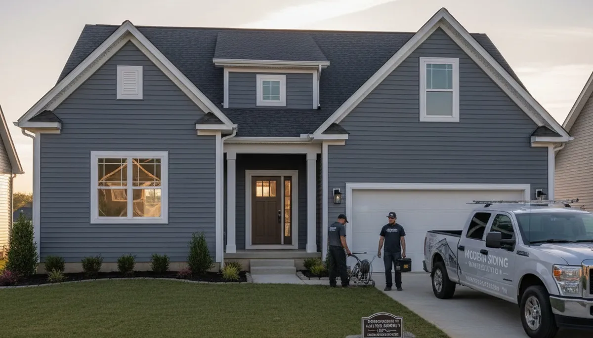 Professional vinyl siding installation on home exterior in Nashville, TN